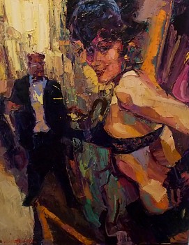 Figures: Given What's There 40 x 30 in. $12,450