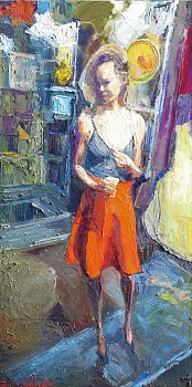 Figures: She's Not Playing Games 36 x 18 in. $11,970