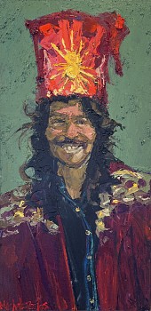 Figures: Earnestly 36 x 18 in. $10,230