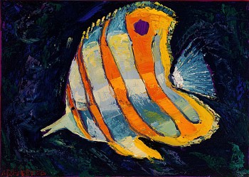 Animals: Five Fish 19 1/2 x 27 1/2 in. $5,876