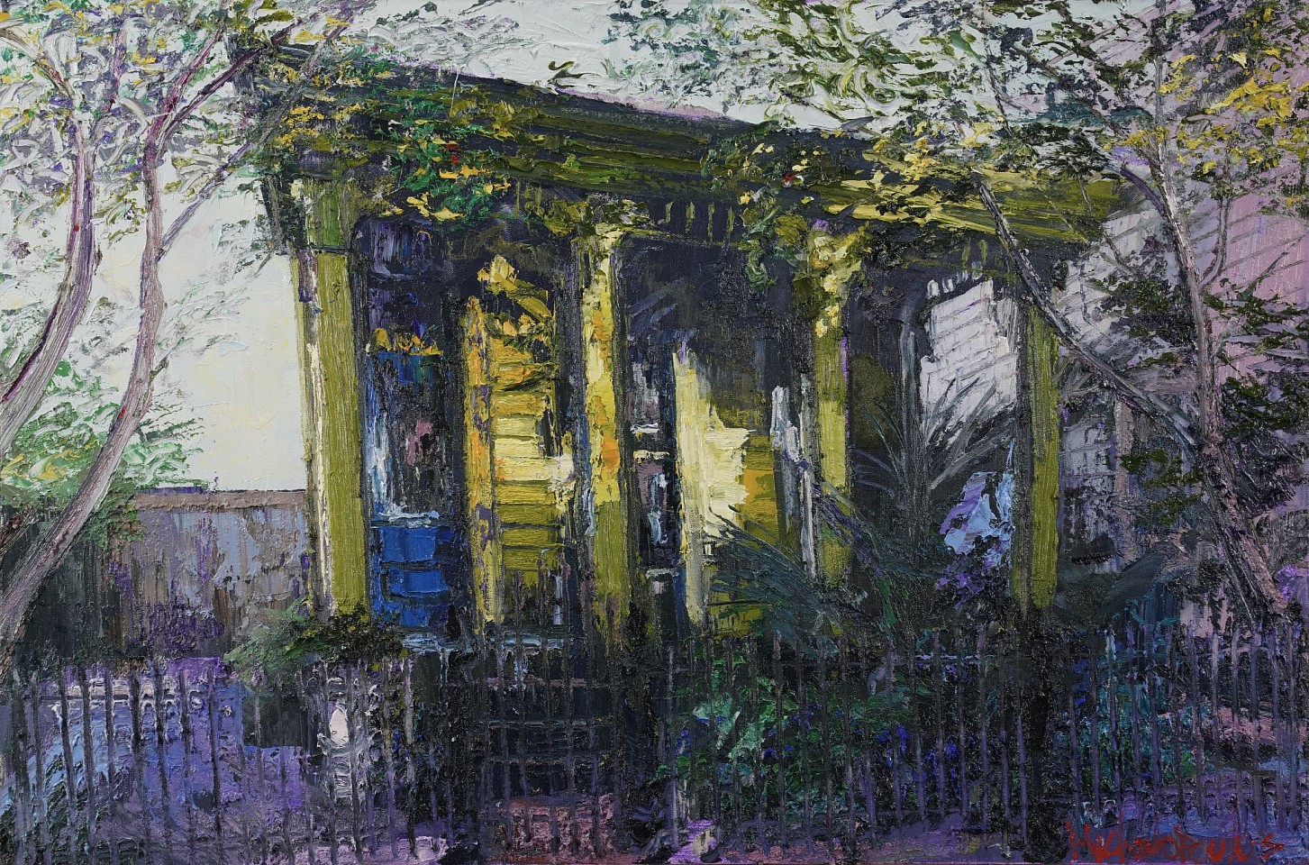 James Michalopoulos, Low Rents and Oliviay
Oil on Canvas, 24 x 36 in.
$16,250